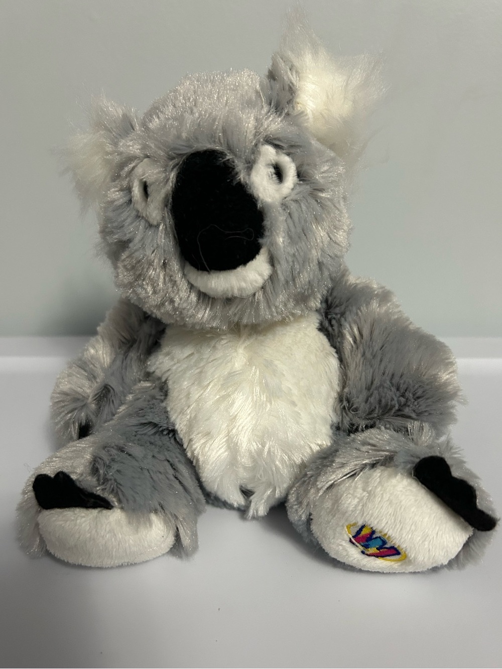 Grey and White Koala Plush Stuffed Animal - Soft Cuddly Toy